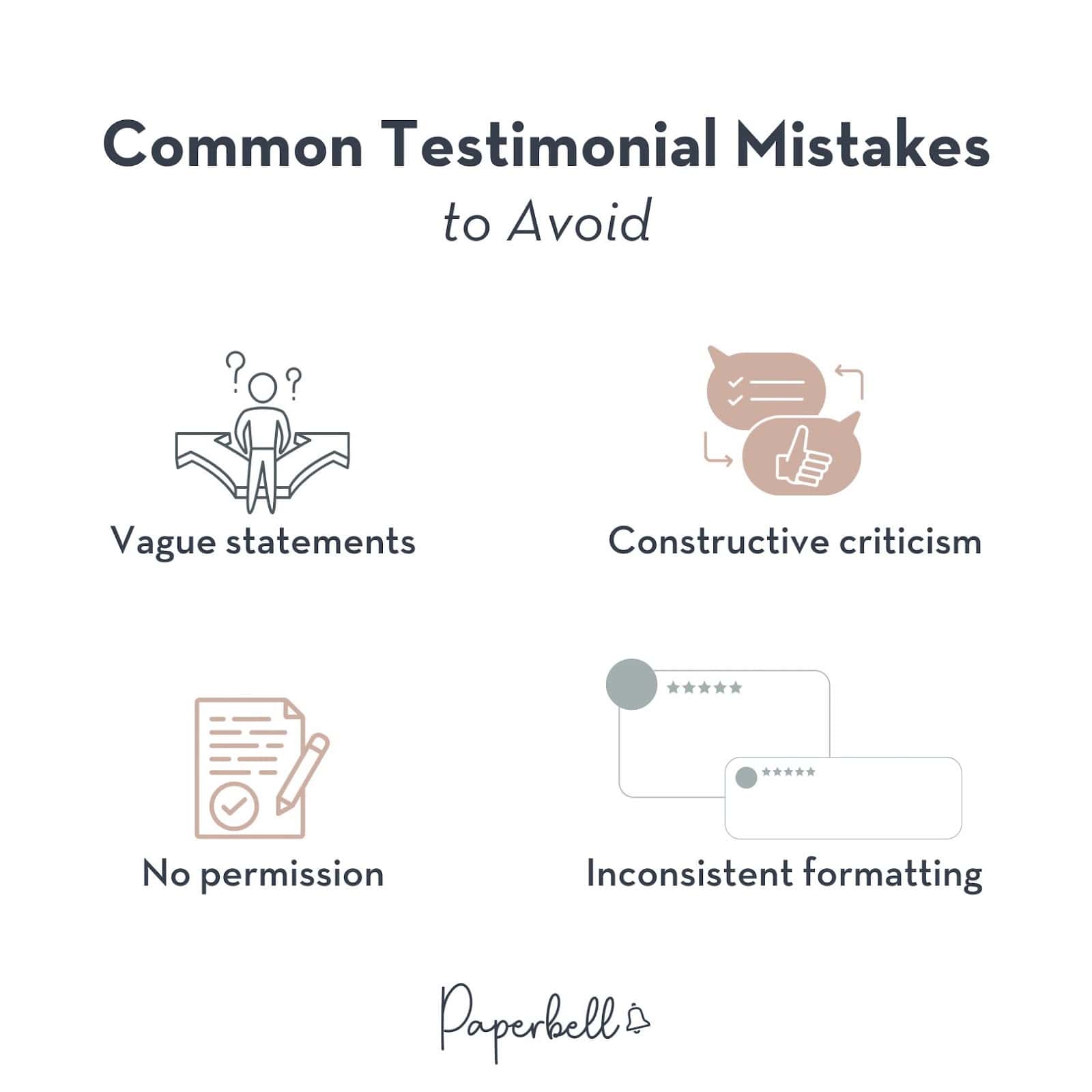 common testimonial mistakes to avoid