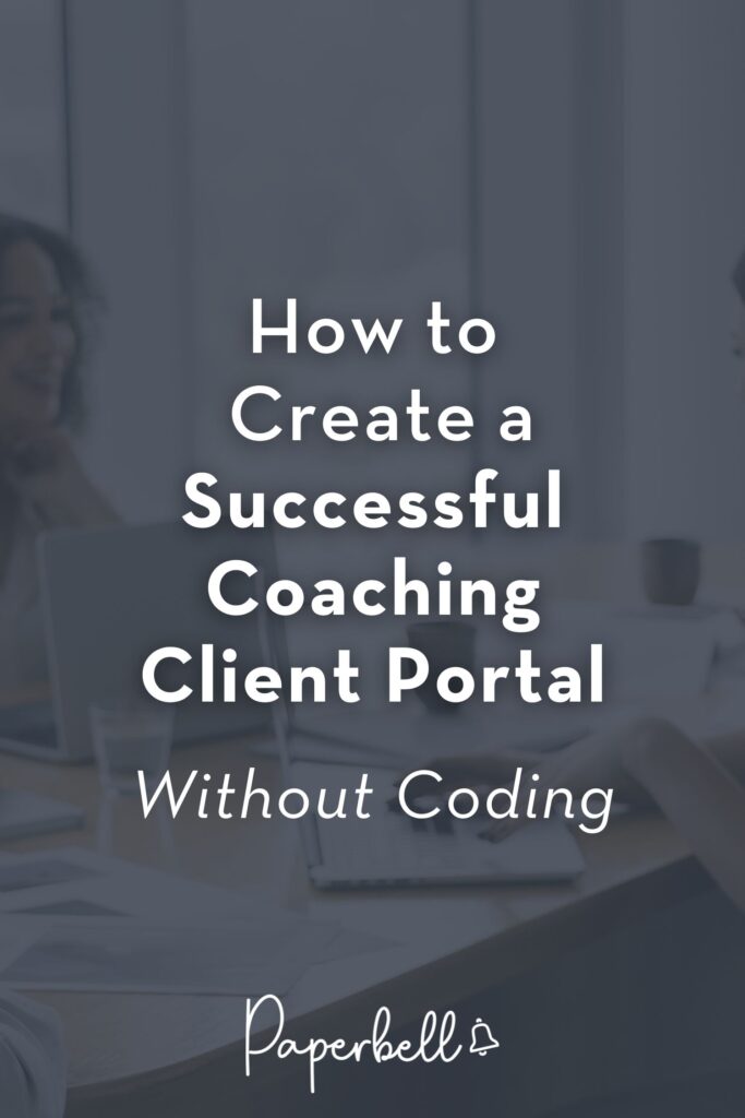 coaching client portal pin