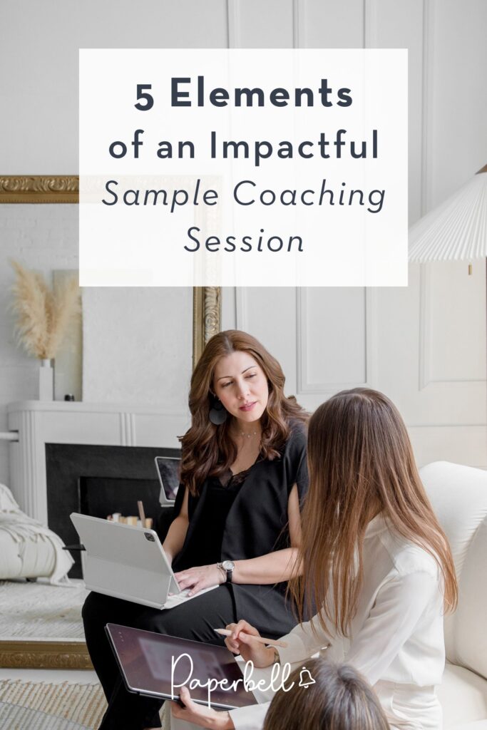 coaching sample session pin