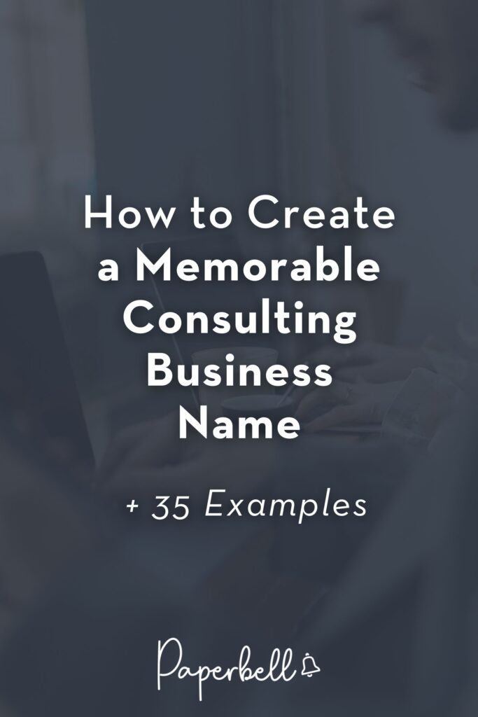 consulting business name pin