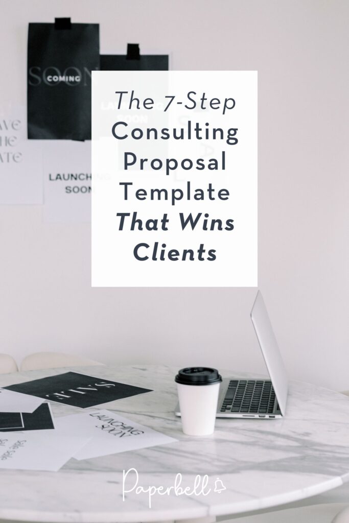 consulting proposal template pin