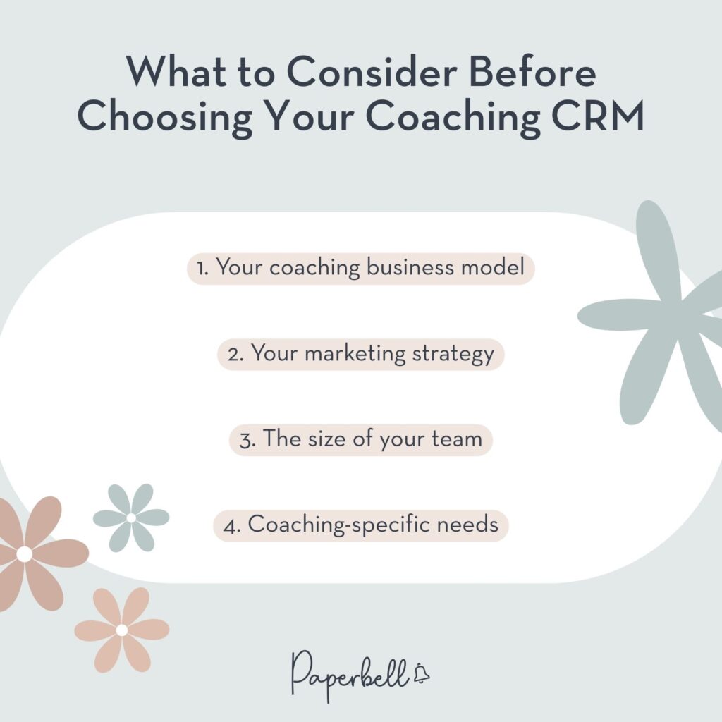 crm for coaches infographic