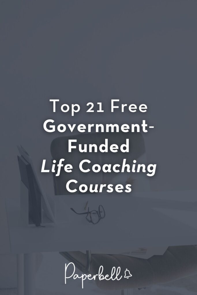free government funded life coaching courses pin