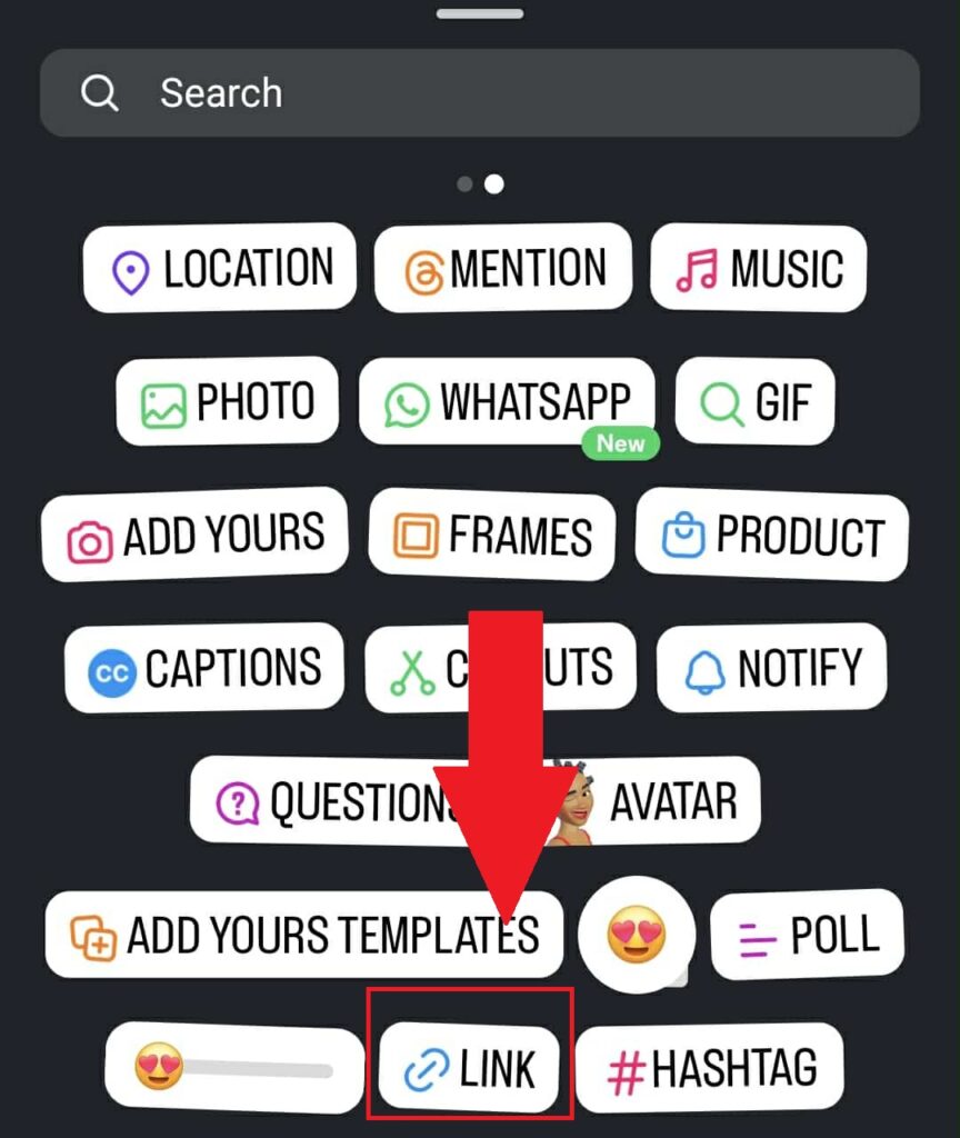 how to add a link to instagram post link sticker