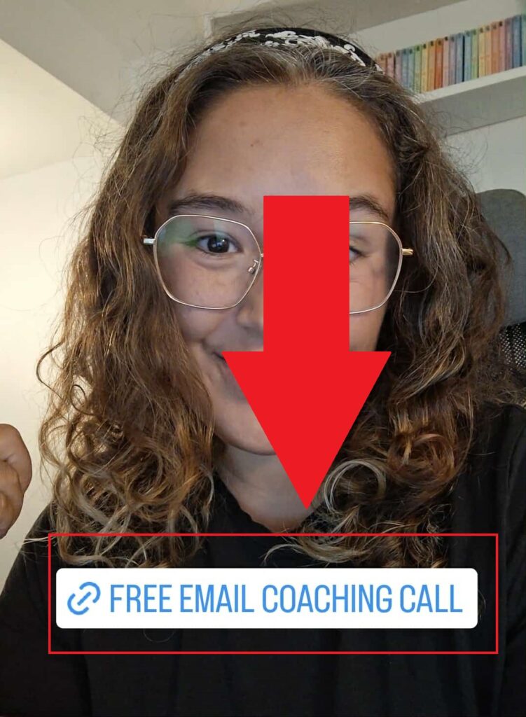 how to add a link to instagram sticker position