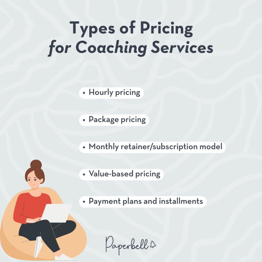 how to price your coaching services infographic