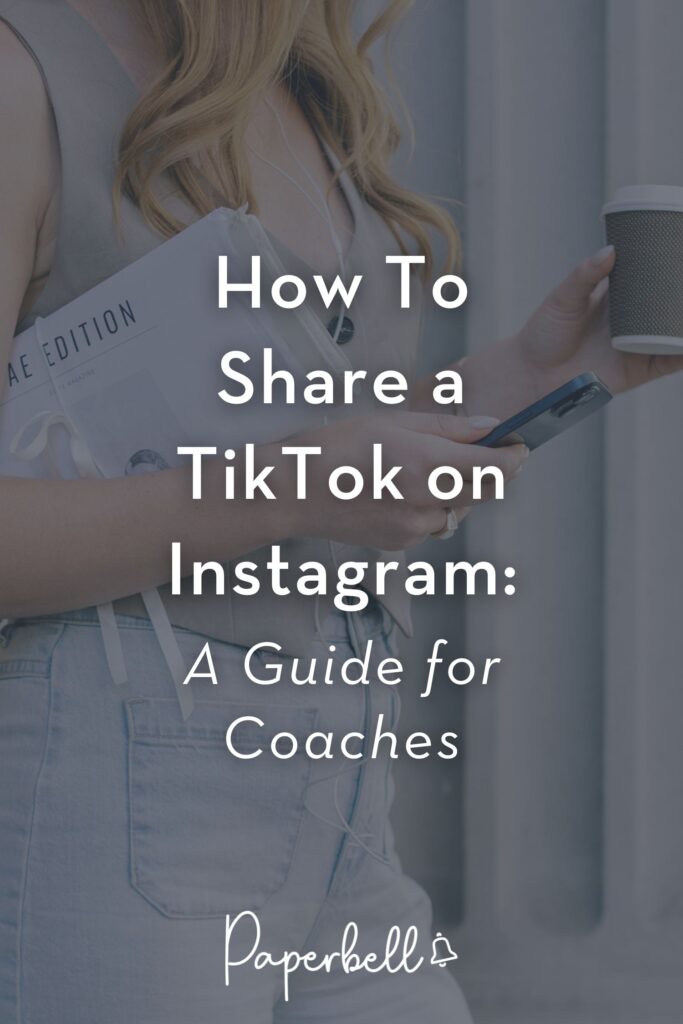 how to share a tiktok on instagram pin
