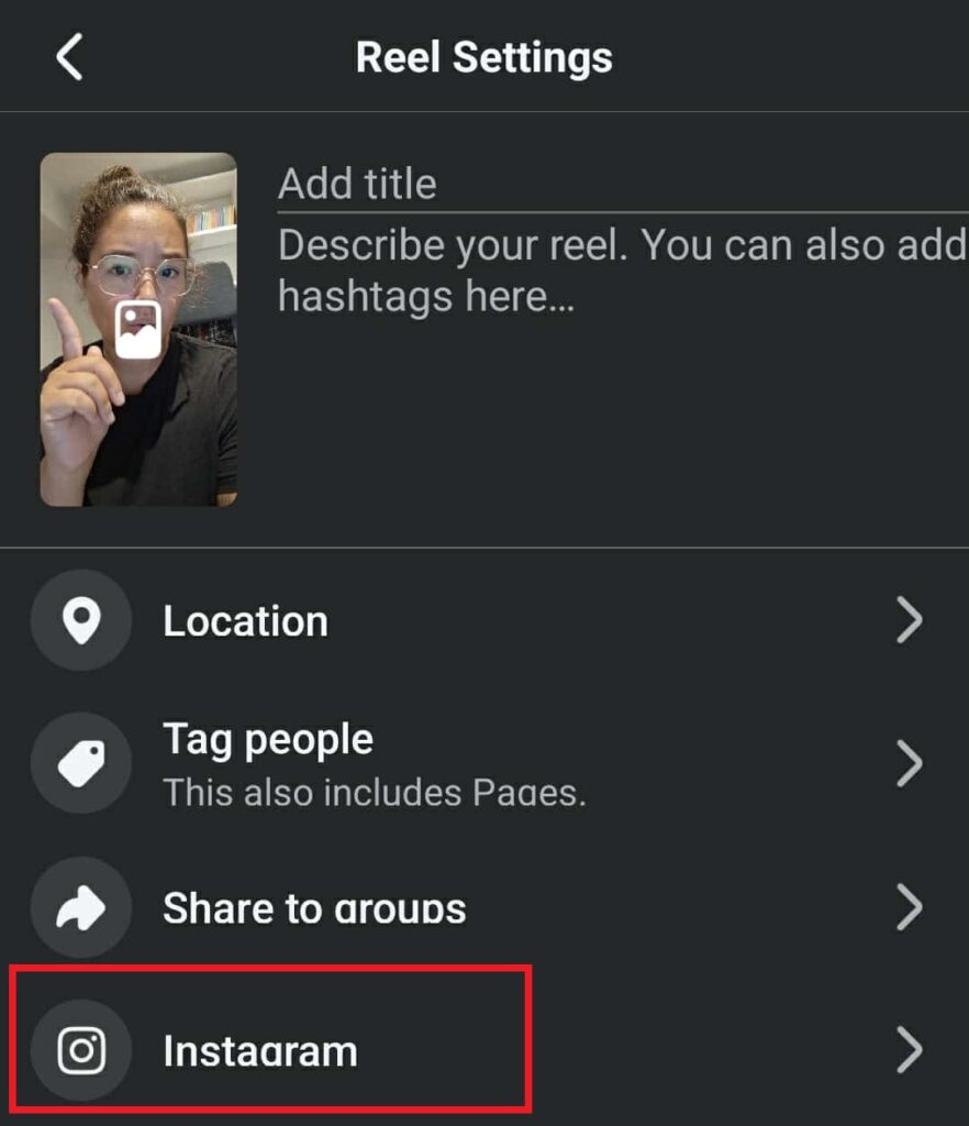 how to share reel on facebook IG share