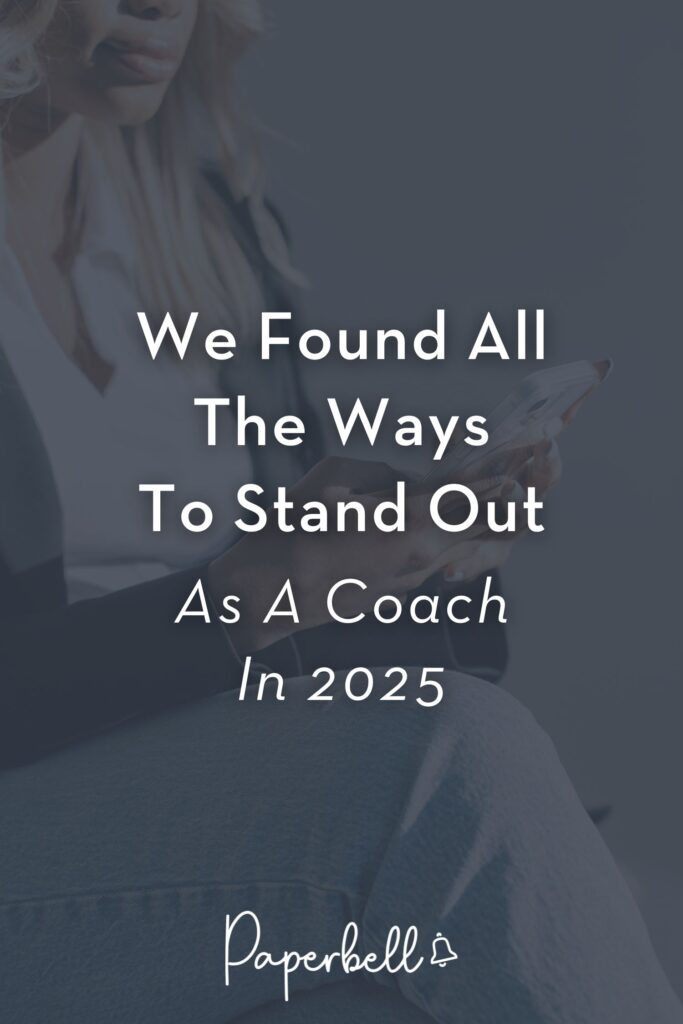 how to stand out as a coach in 2025 pin