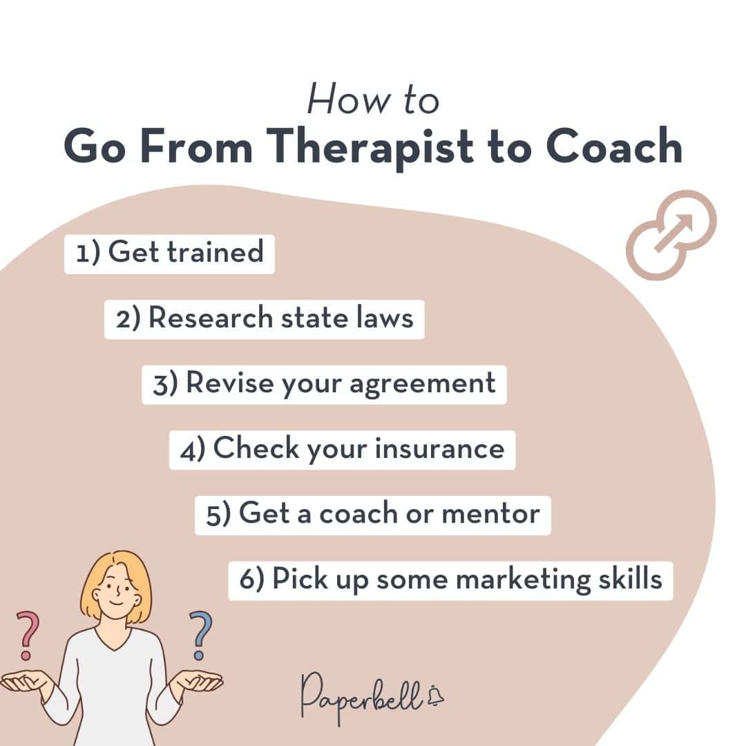 How to go from therapist to coach