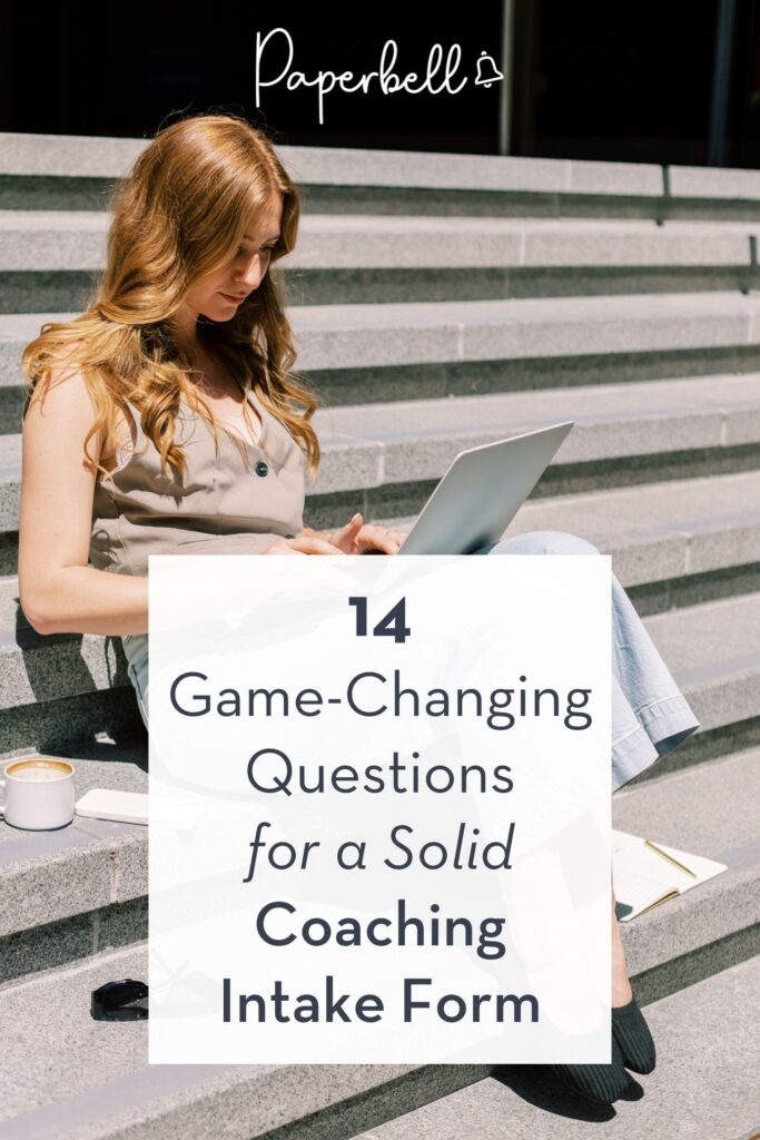 life coach intake form pin