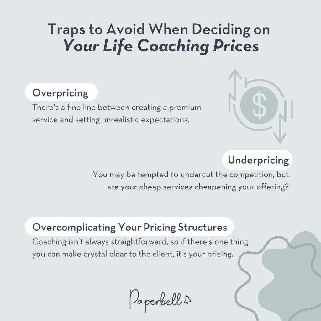 life coach prices infographic