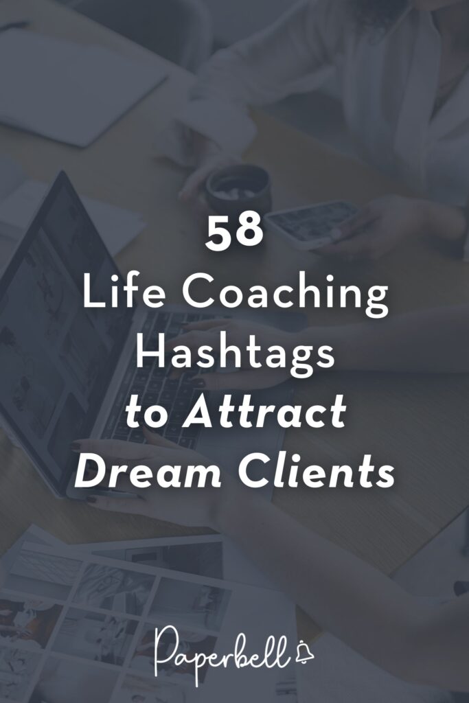 life coaching hashtags pin