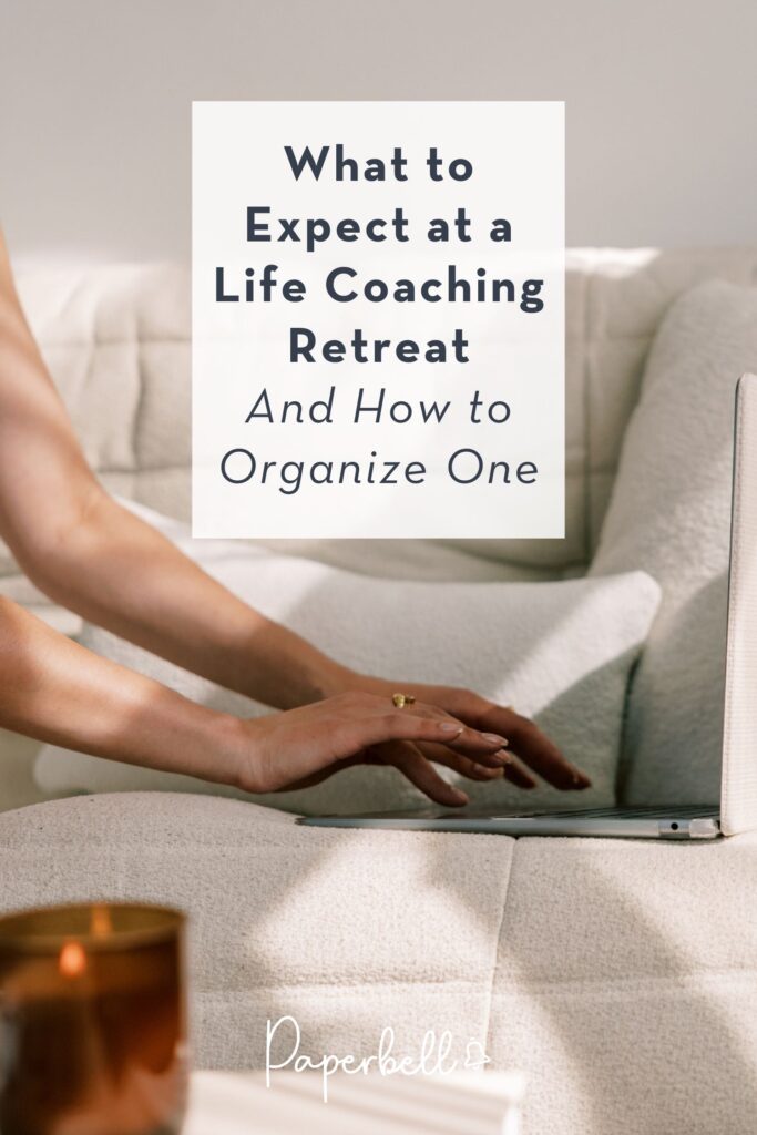 Life coaching retreats pin