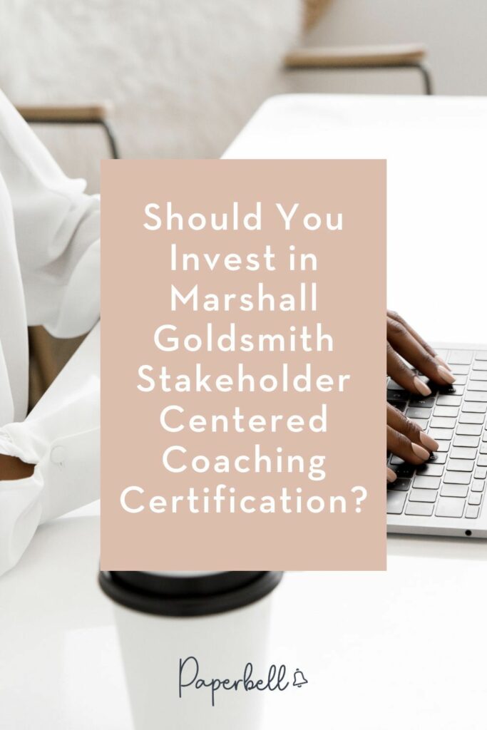 marshall goldsmith stakeholder centered coaching pin