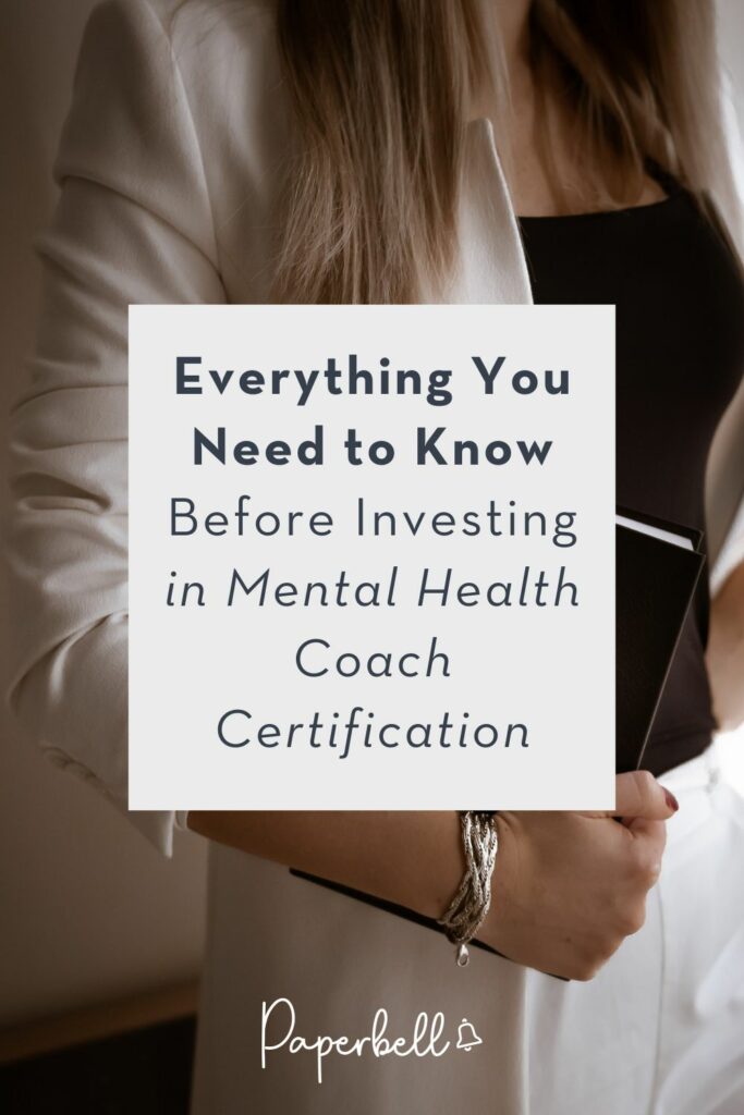 Mental health coach certification