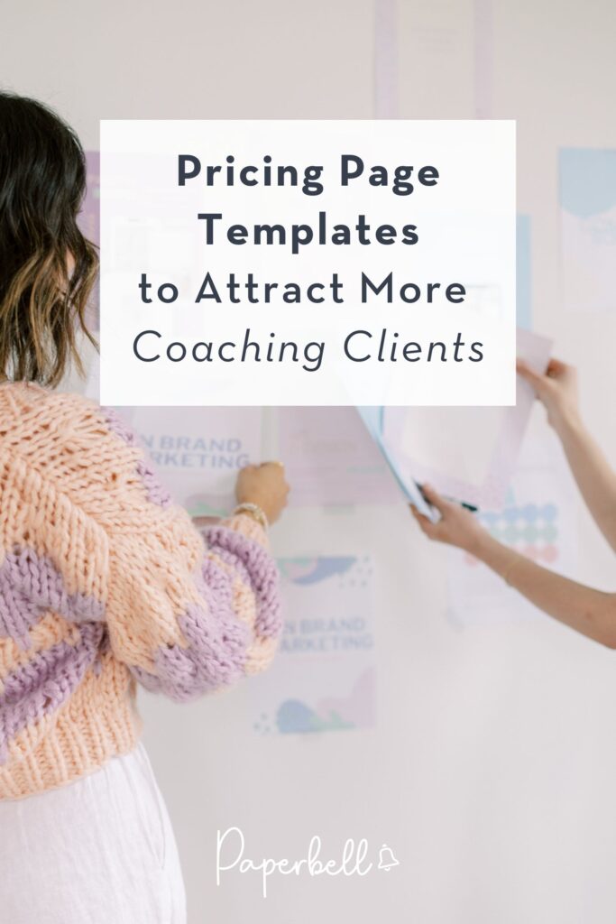 pricing page template pin