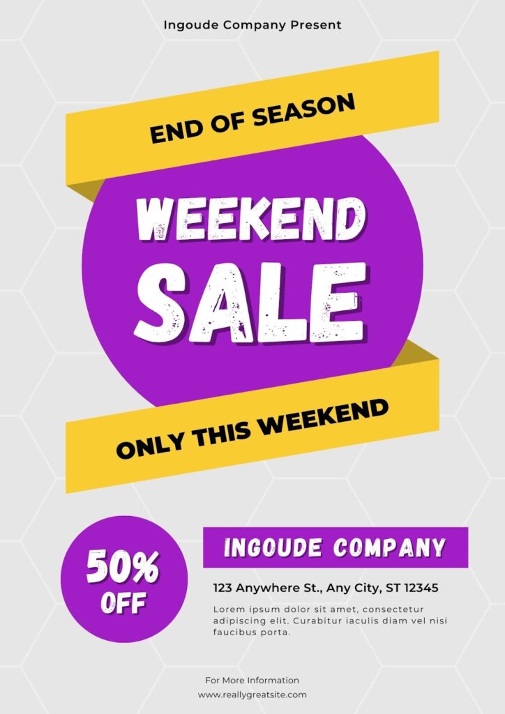 sale discount flyer