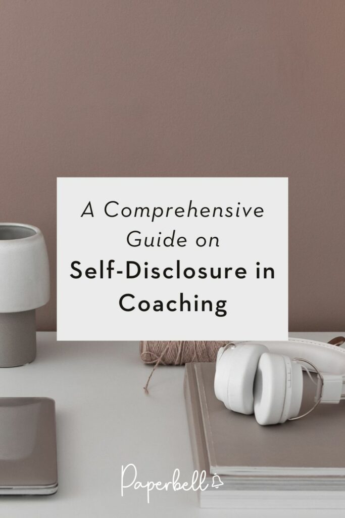 self disclosure in coaching pin
