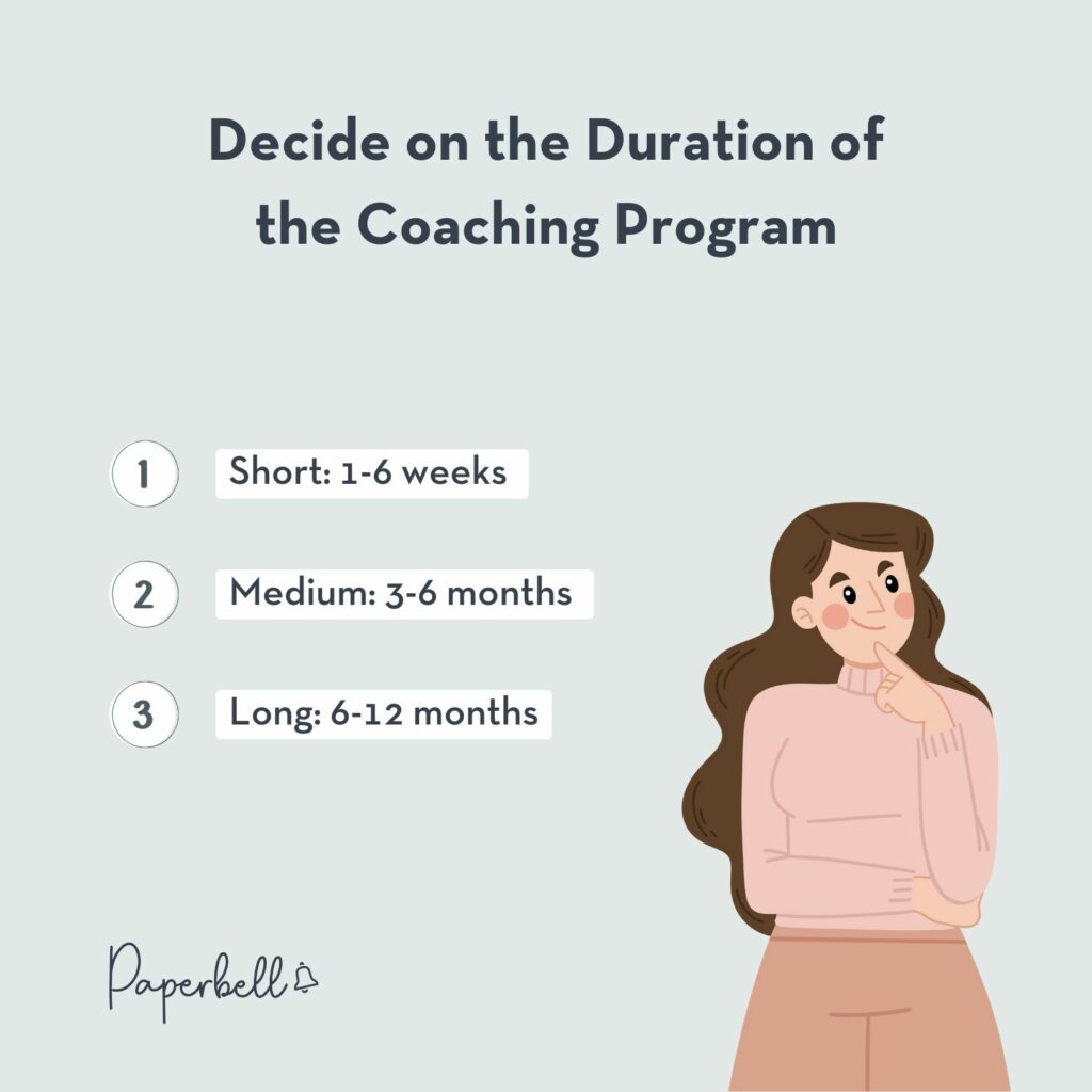 duration of the coaching program