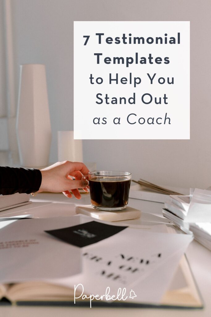 Testimonial template pin