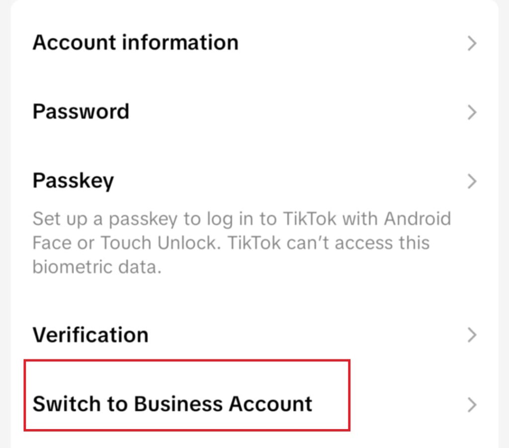 tiktok for coaches business account