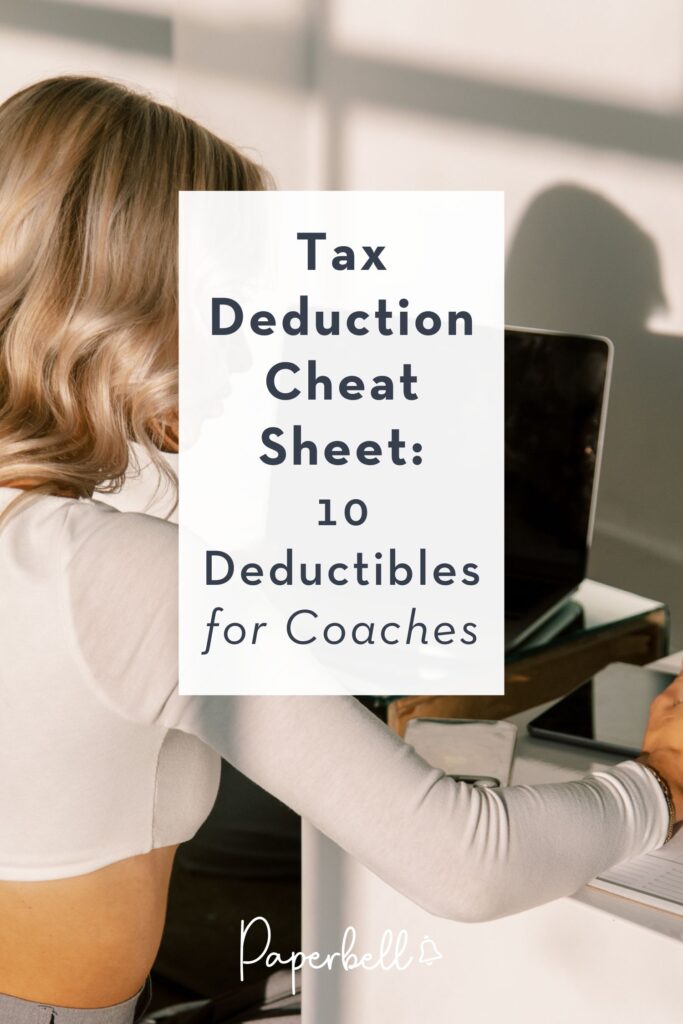 updated tax deduction cheat sheet pin