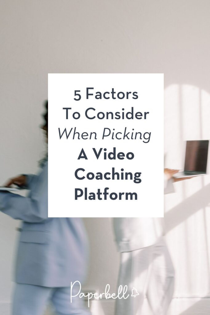 video coaching platform pin