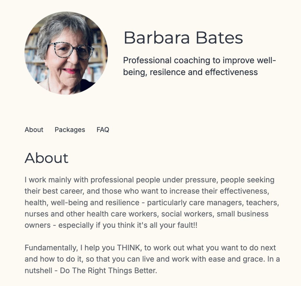 barbara bates about page