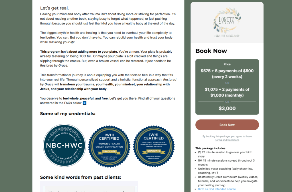 honeybook alternative loretto vip coaching