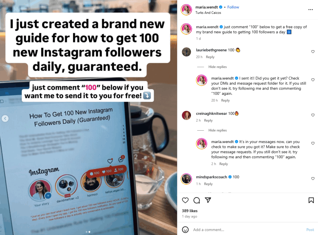 how to add a link to instagram post maria wendt