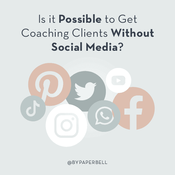 how to get coaching clients without social media infographic