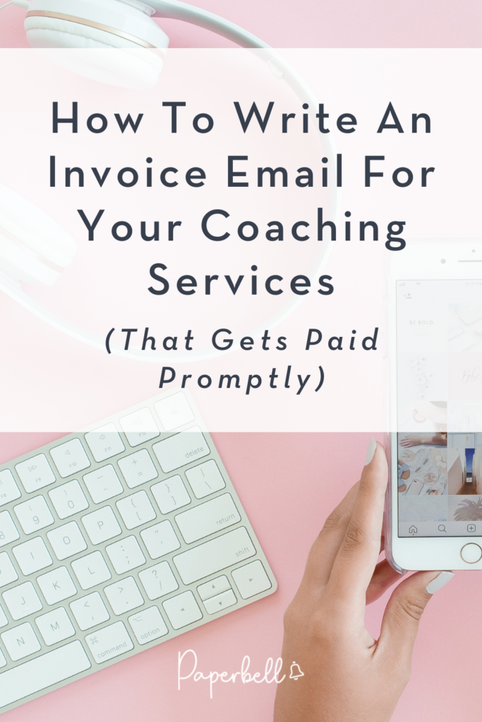 how to write an invoice email