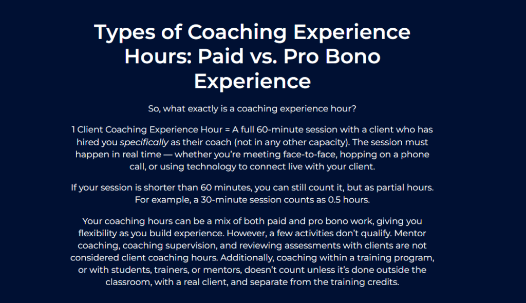 icf coaching log coaching hour