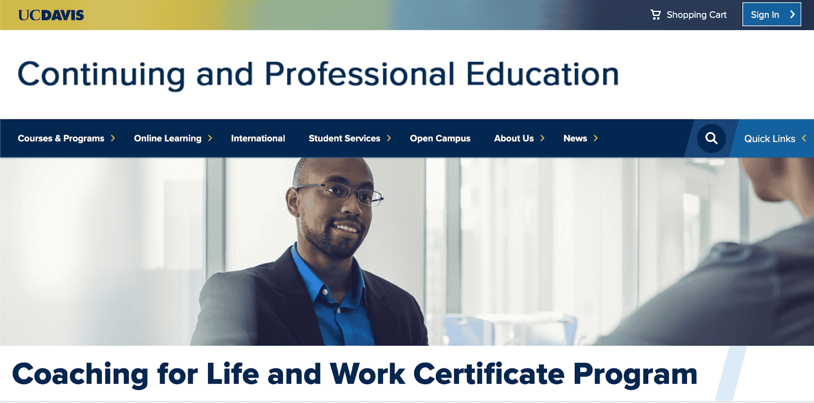 Coach Certification Program at UC Davis