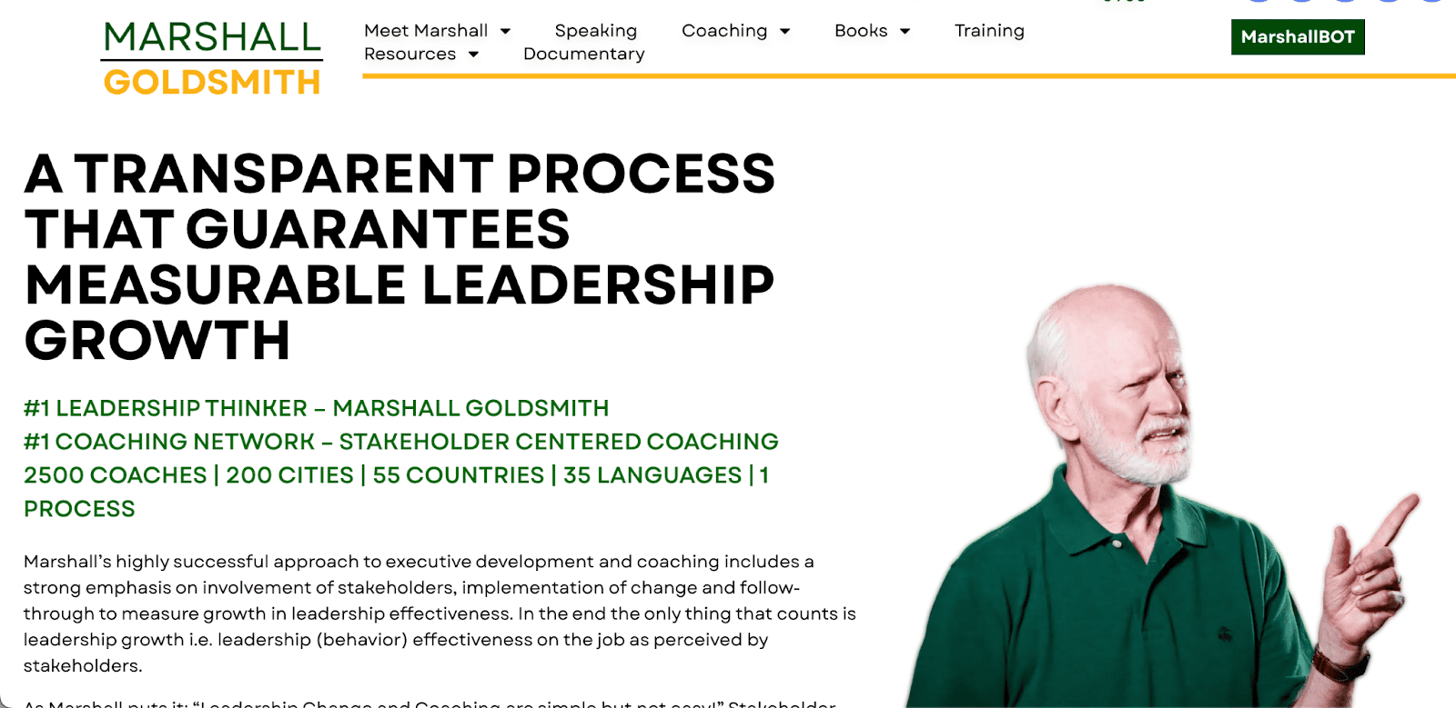 Marshall Goldsmith Stakeholder Centered Coaching Certification