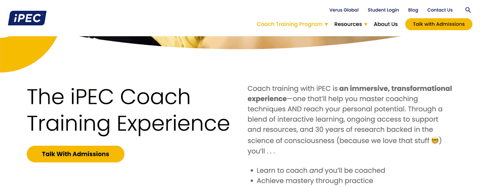 Institute for Professional Excellence in Coaching (iPEC): Certified Professional Coach (CPC)