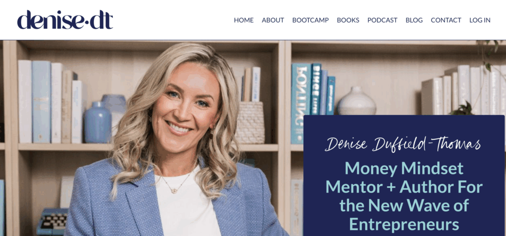 life coaching websites Denise Duffield Thomas