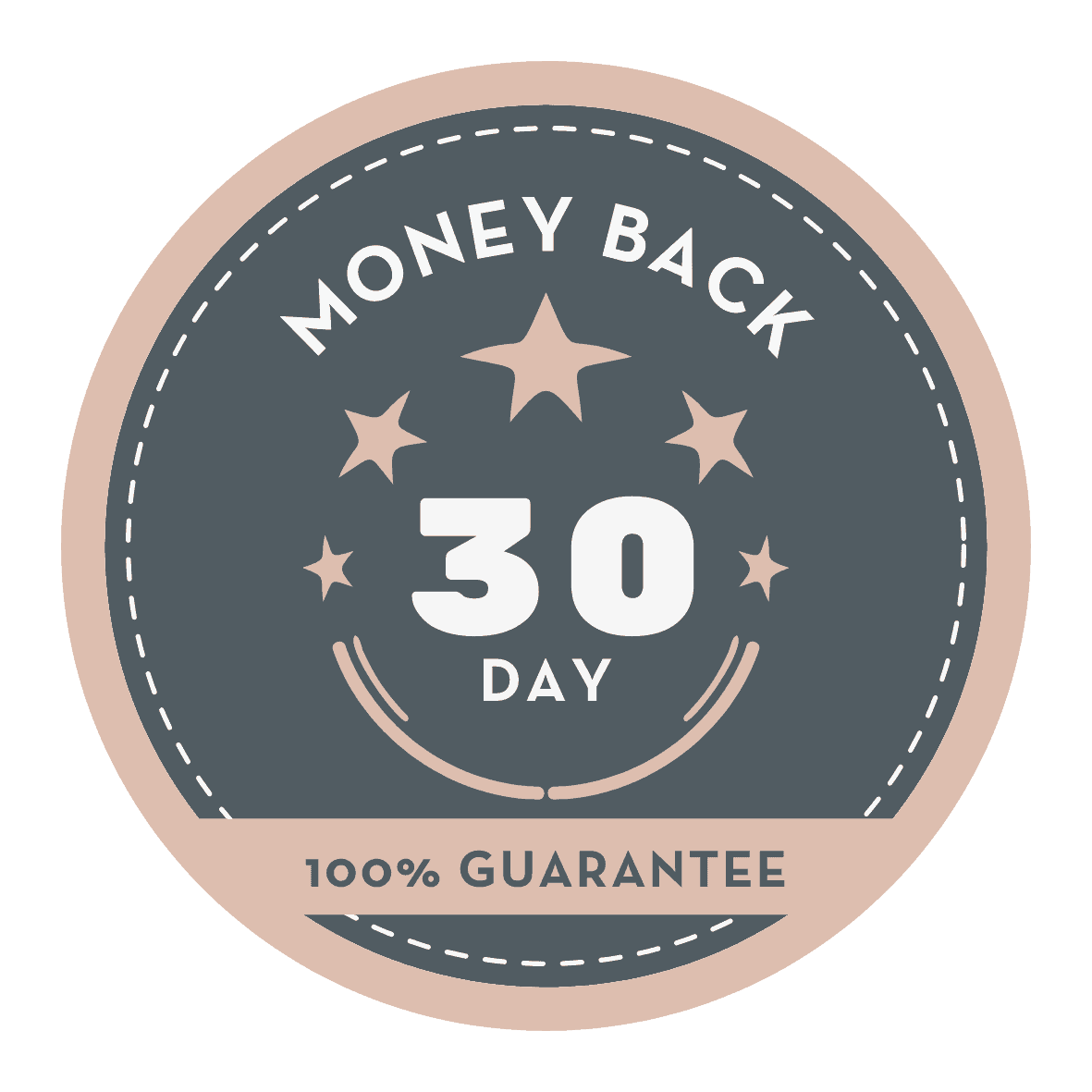 Money Back Guarantee Circle Sticker