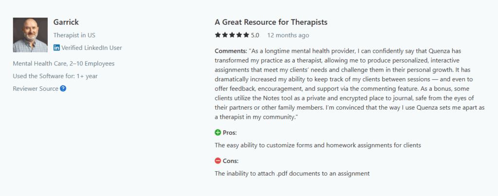 quenza review garrick