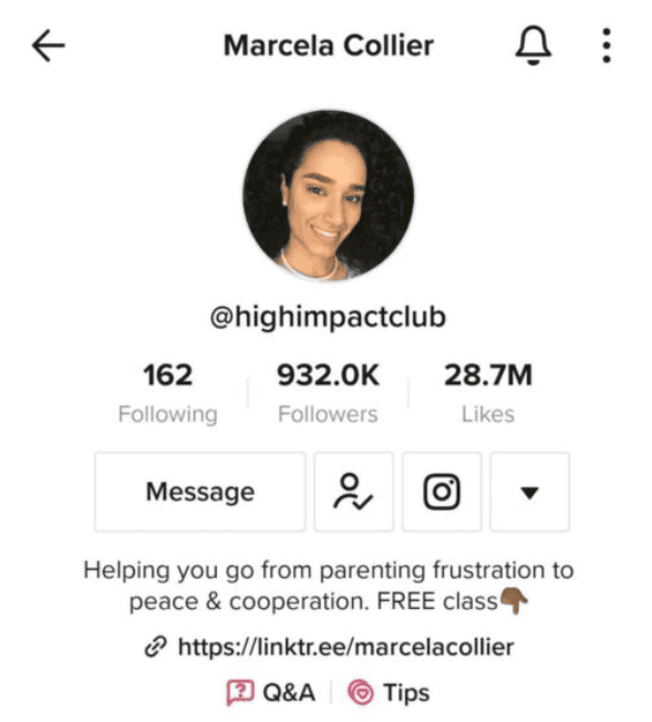 tiktok for coaches marcela