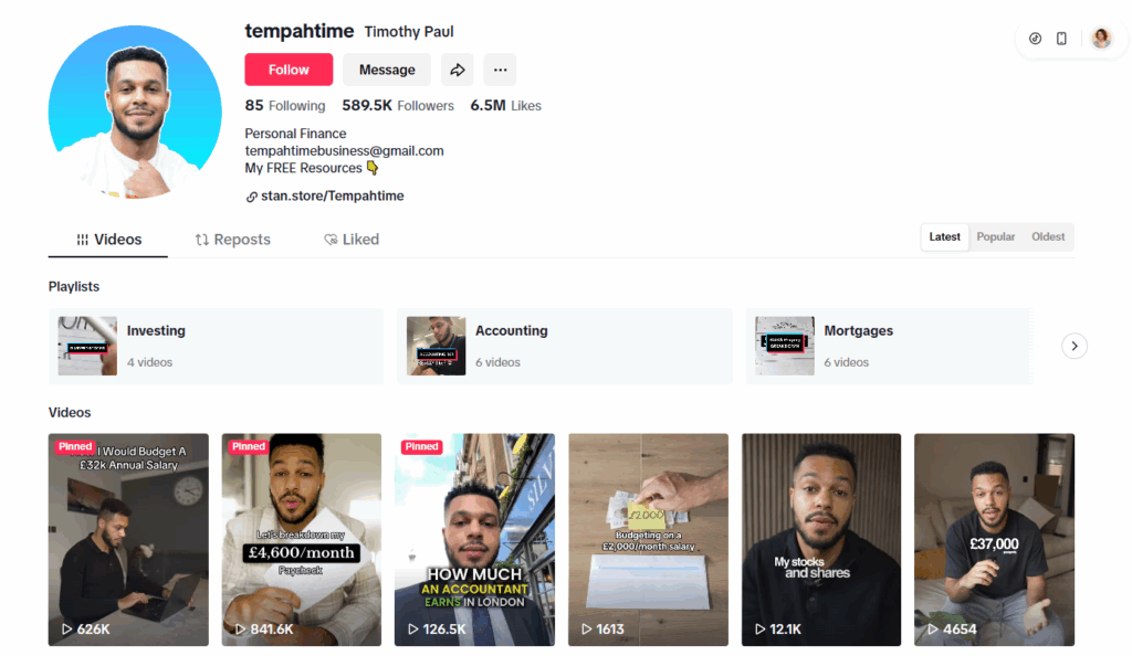 tiktok for coaches timothy paul